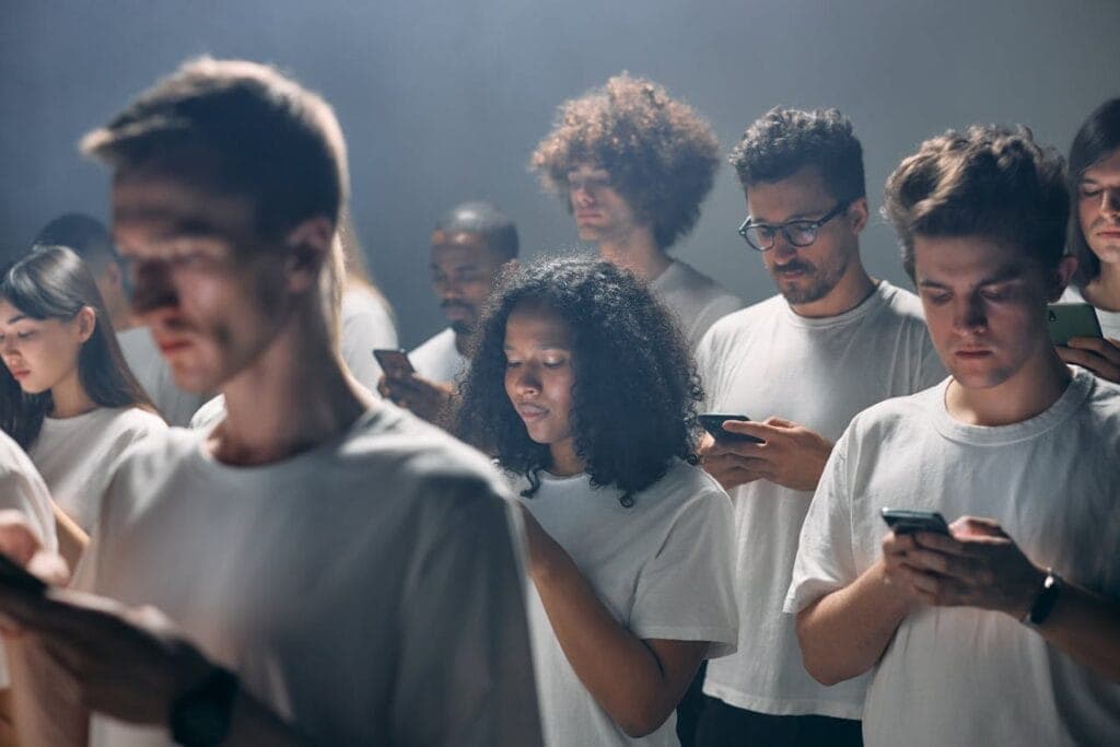 People Using Smartphones