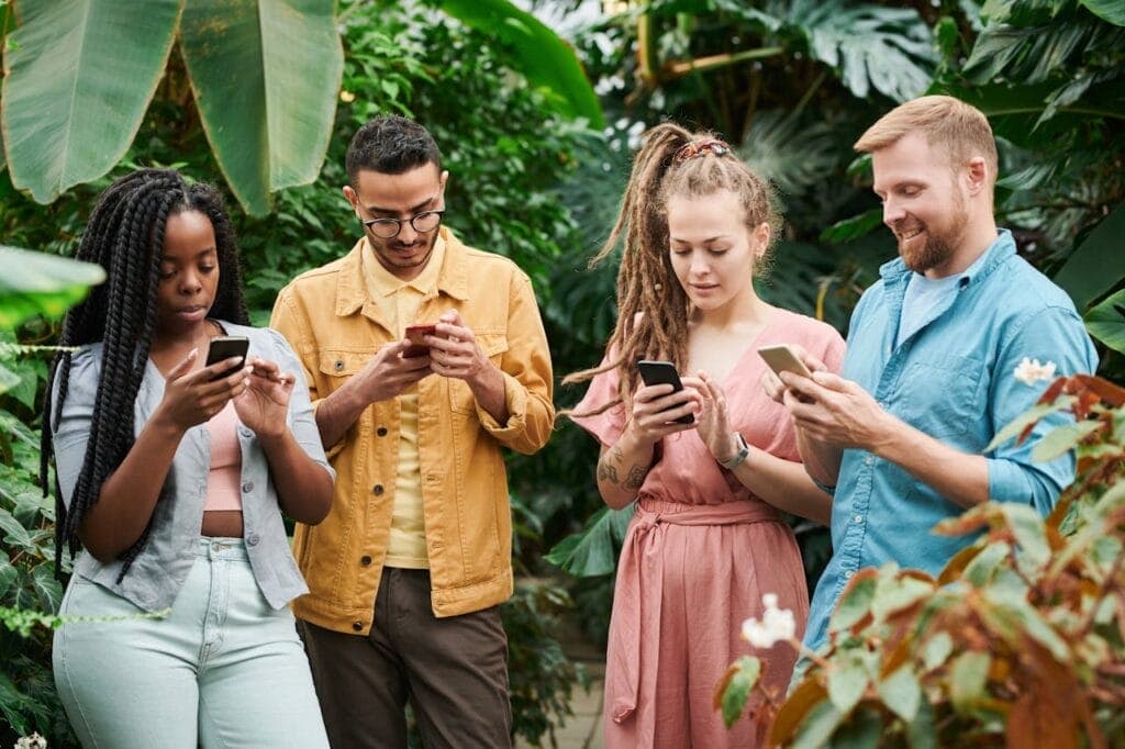 People Holding Cellphones