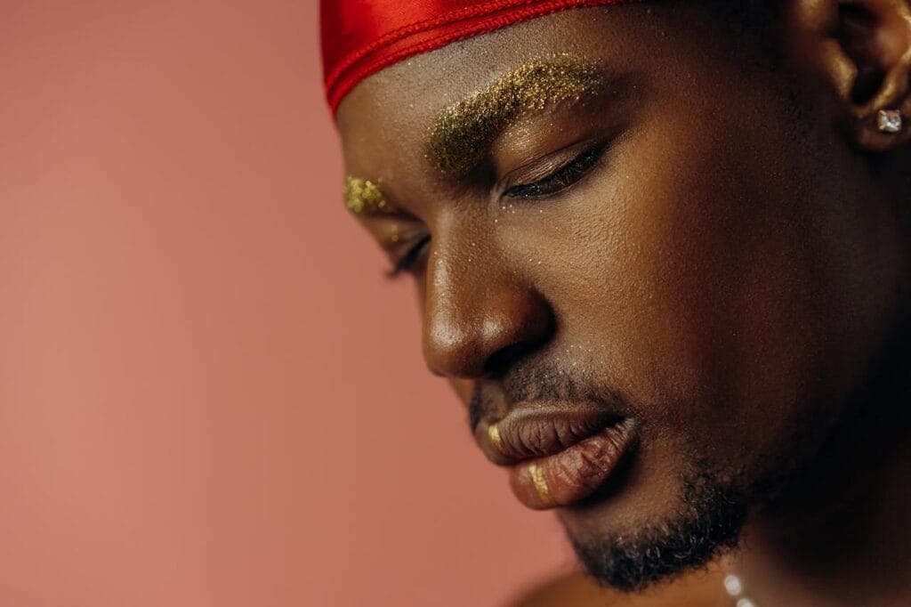 man in red durag
