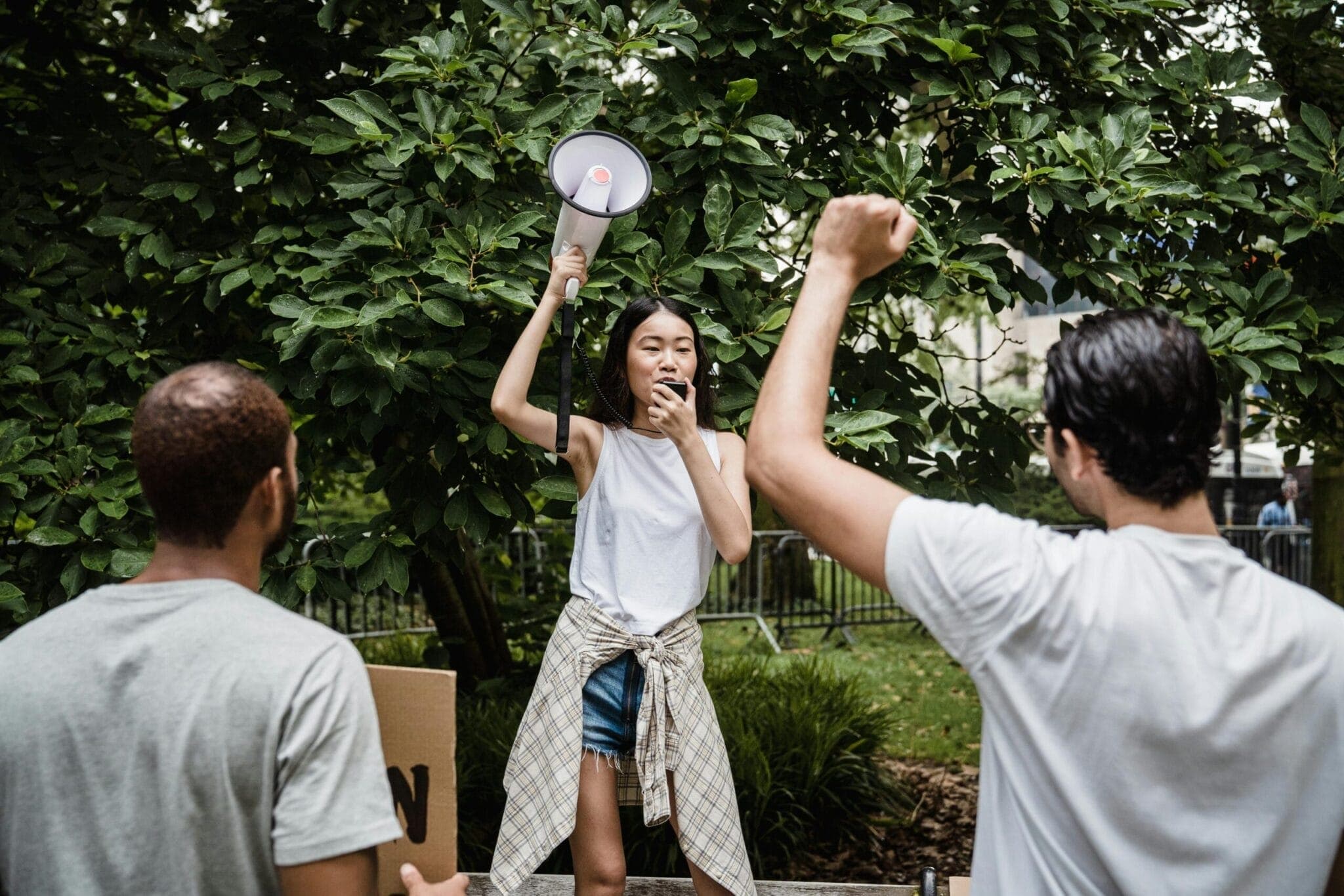Photo by Lara Jameson: https://www.pexels.com/photo/woman-holding-megaphone-8898639/